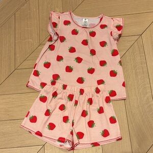 Tucker + Tate Pink Strawberry Print Pajama Set